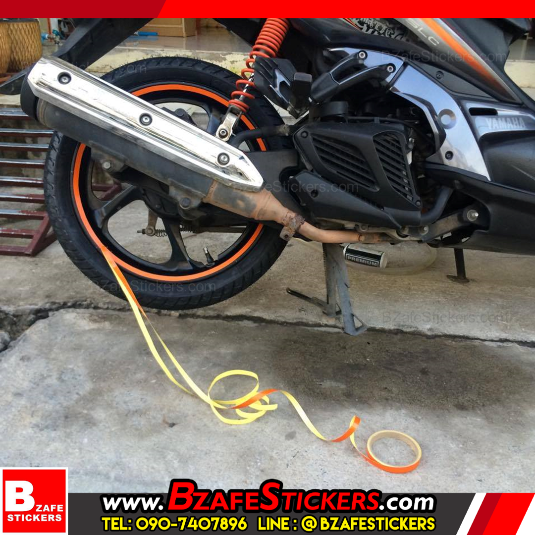 รีวิว สติ๊กเกอร์สะท้อนแสงติดขอบล้อ 3M, Kiwalite สติ๊กเกอร์ติดล้อ สติ๊กเกอร์แต่งรถ