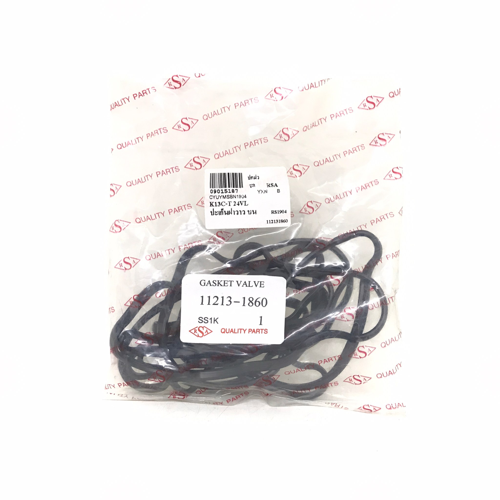 ยางฝาวาล์ว / ประเก็นฝาวาล์ว HINO K13C-T / 24 วาล์ว / เส้นบน / ยี่ห้อ RSA / 11213-1860 / Valve rocker cover / Gasket HD TO COVER