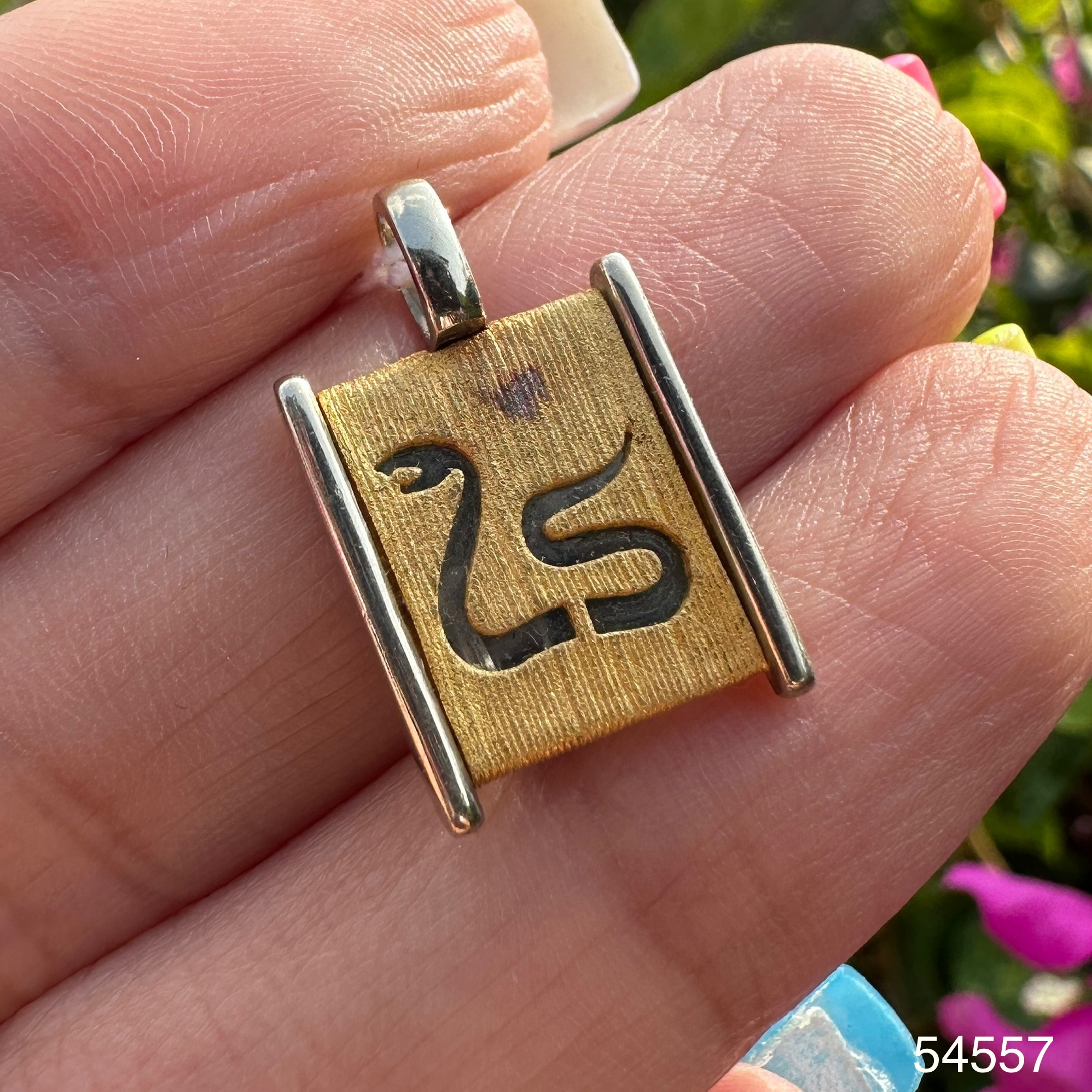 รหัส 54557 จี้ งูเล็ก ปีมะเส็ง Gold Master ทอง24K + ทอง14K งานสวยมาก นน. 3.35 g