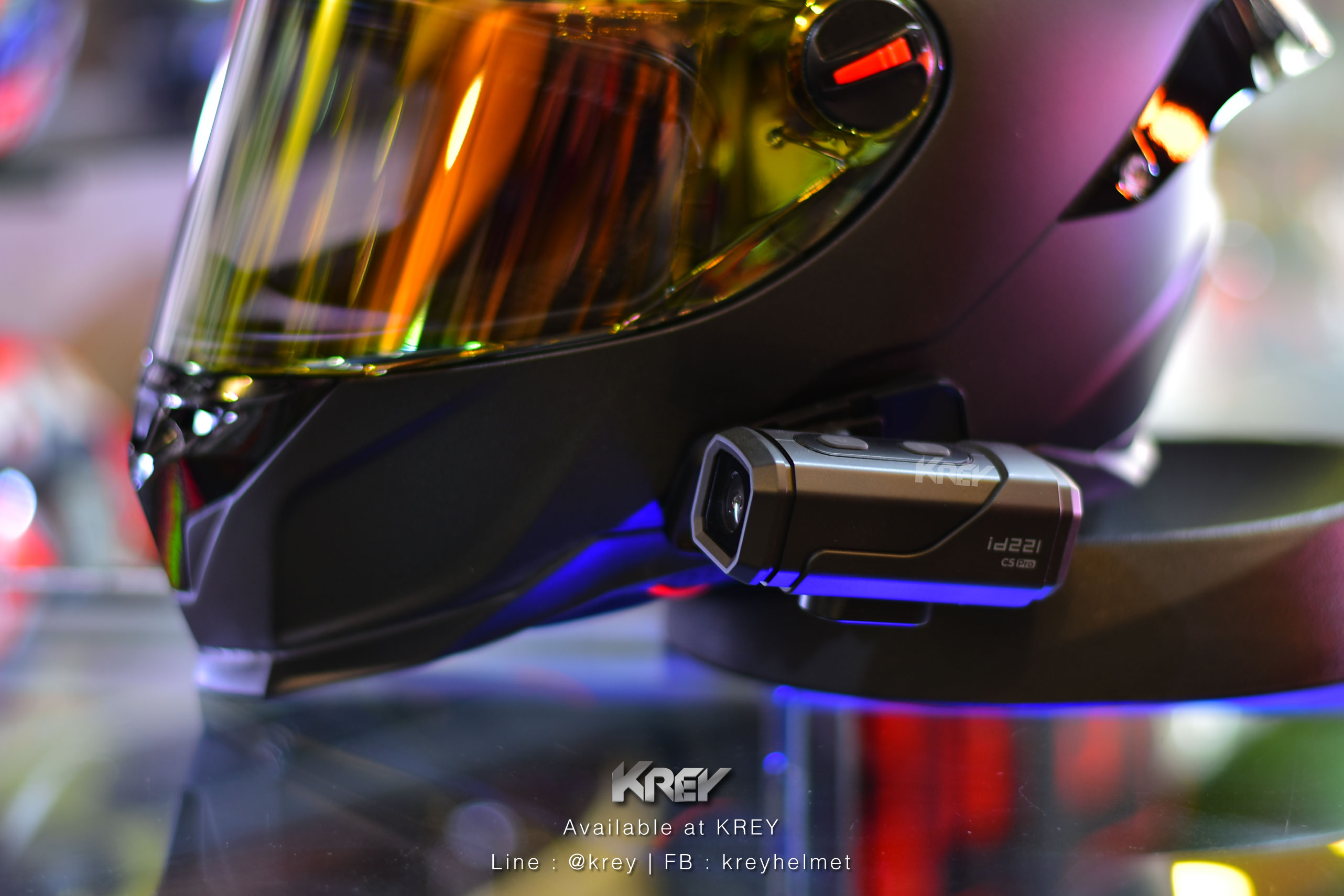 กล้องติดหมวก/รถ id221 รุ่น ACTION C5 Pro