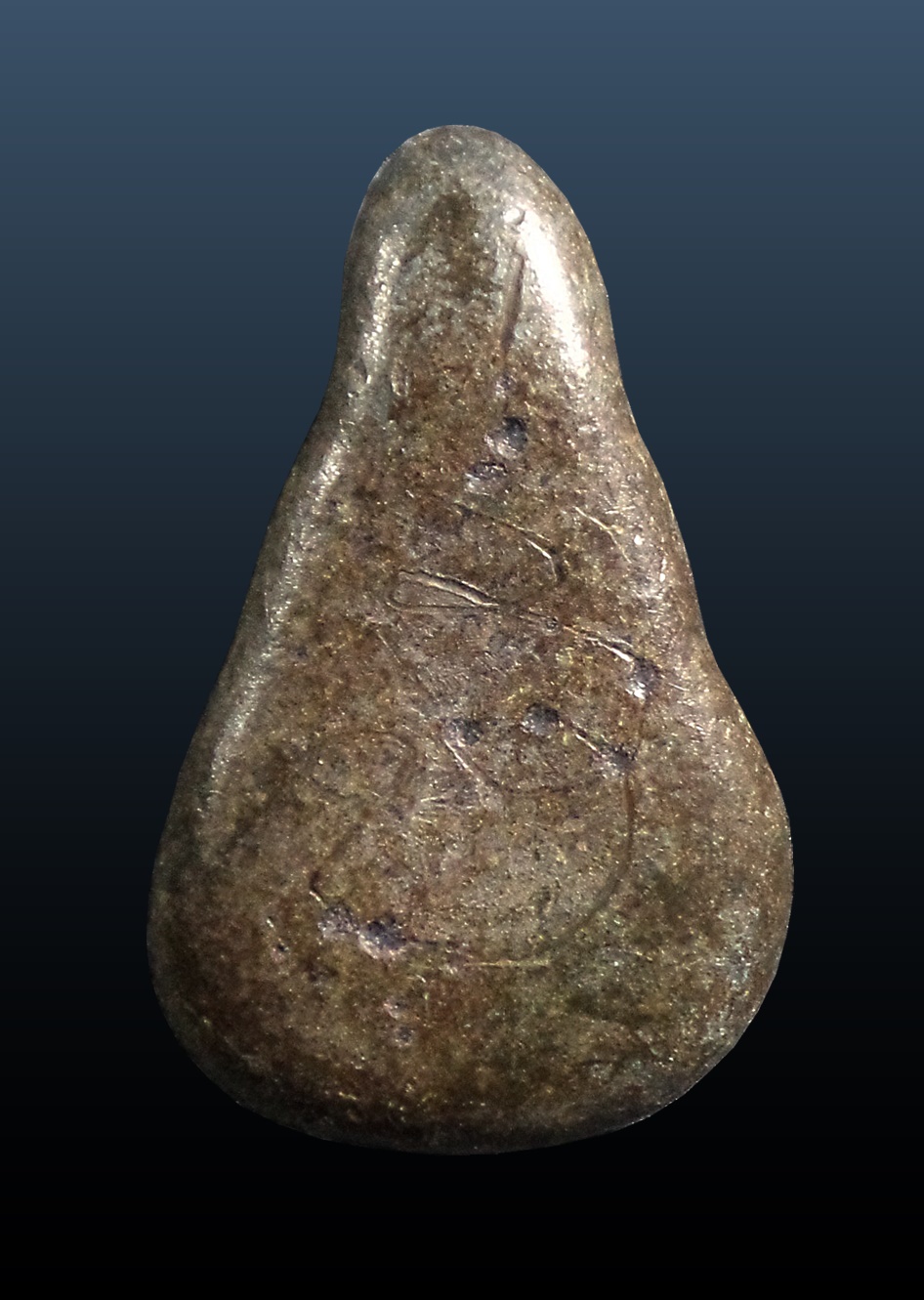 พระปิดตาหลวงพ่อเชย วัดท่าควาย สิงห์บุรี เนื้อตะกั่วหลังจารมือ