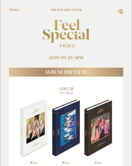 ( Pre-Order ) TWICE 8th Mini Album Feel Special ( random ver ) * Poster หมด * วางจำหน่าย 24 / 9 / 2019
