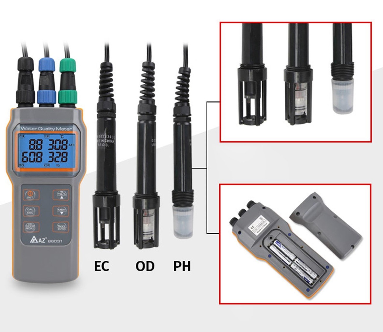 AZ86031 เครื่องวัดคุณภาพน้ำ Water Quality Tester