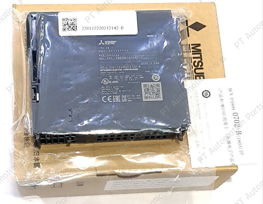 CPU Unit Mitsubishi Q03UDVCPU, Q03UDVCPU(C) PLC Built-in Ethernet Port Programmable Controller MELSEC Q-Series Universal Model High-Speed Type มิตซูบิชิ ซีพียู พีแอลซี คอนโทรลเลอร์