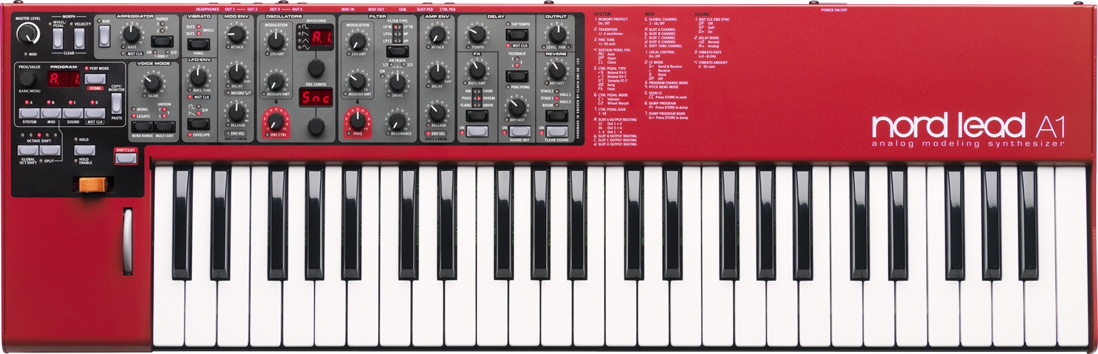 Nord Lead A1 *ของแท้รับประกัน 1ปี* Analog Modeling Synthesizer 49-Key สุดยอดซินธีไซเซอร์ระดับโลก Made in Sweden,ฟังก์ชั่นครบครัน