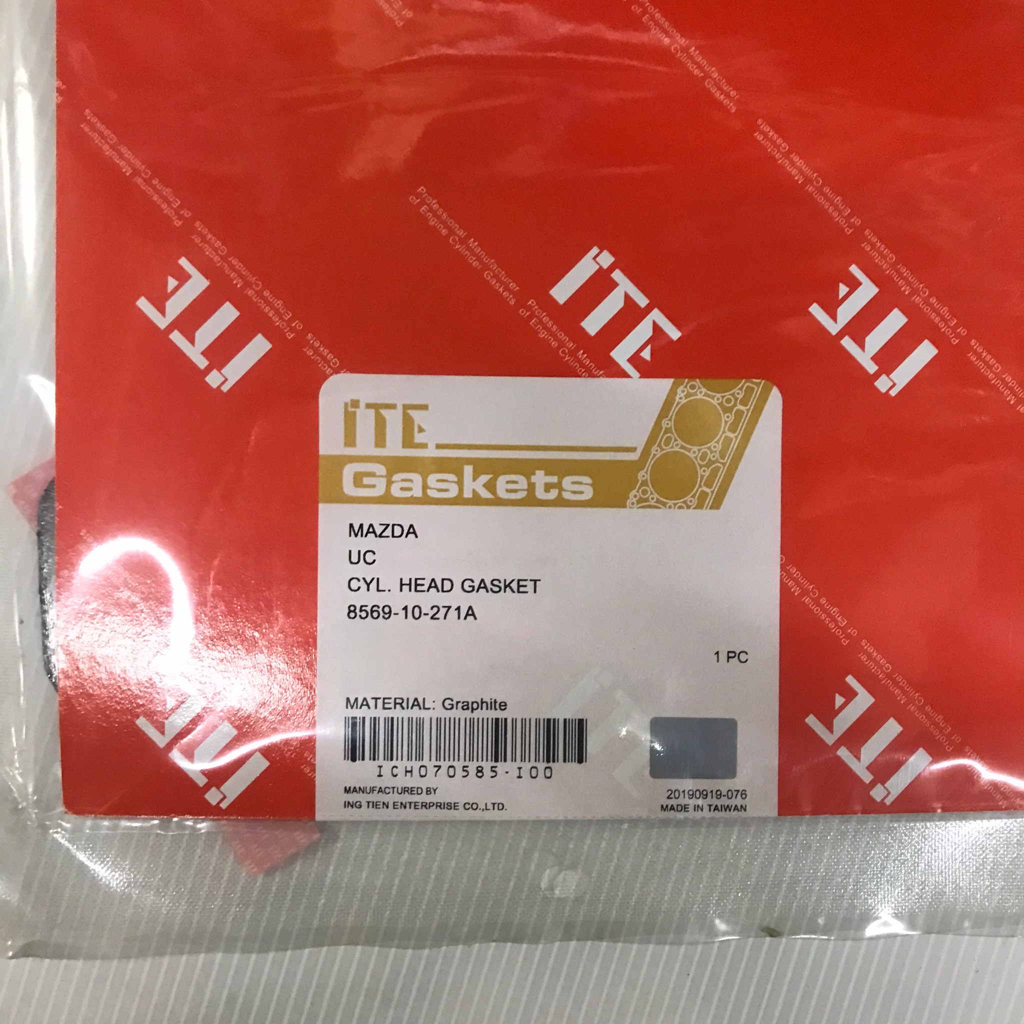 ประเก็นฝาสูบ MAZDA แฟมิเลีย M1400 UC1400 มาสด้า 8569-10-271A / ICH070585-I00 (แบบไฟเบอร์) ITE