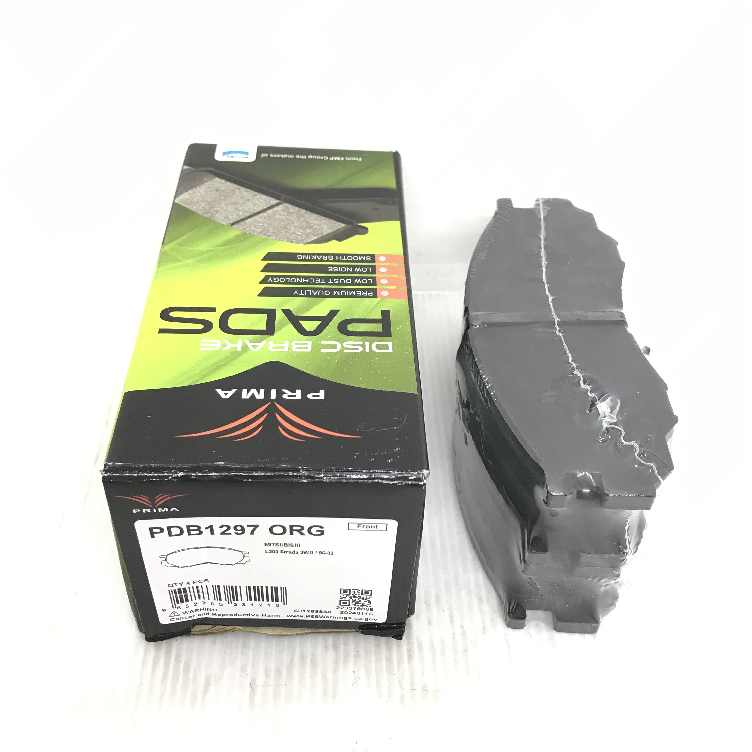 ผ้าเบรคหน้า/ดิสเบรคหน้า MITSUBISHI L200 STRADA 96-03 มิตซูบิชิ สตราด้า PDB1297 BENDIX PRIMA 1ชุด 4 ชิ้น