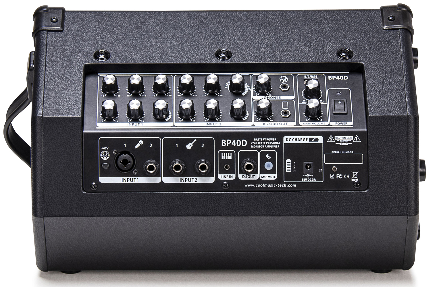 Coolmusic BP-40D *ของแท้รับประกัน 1ปี* 2x6.5" 80W Acoustic Guitar Amps, Bluetooth, DI Output แอมป์กีต้าร์