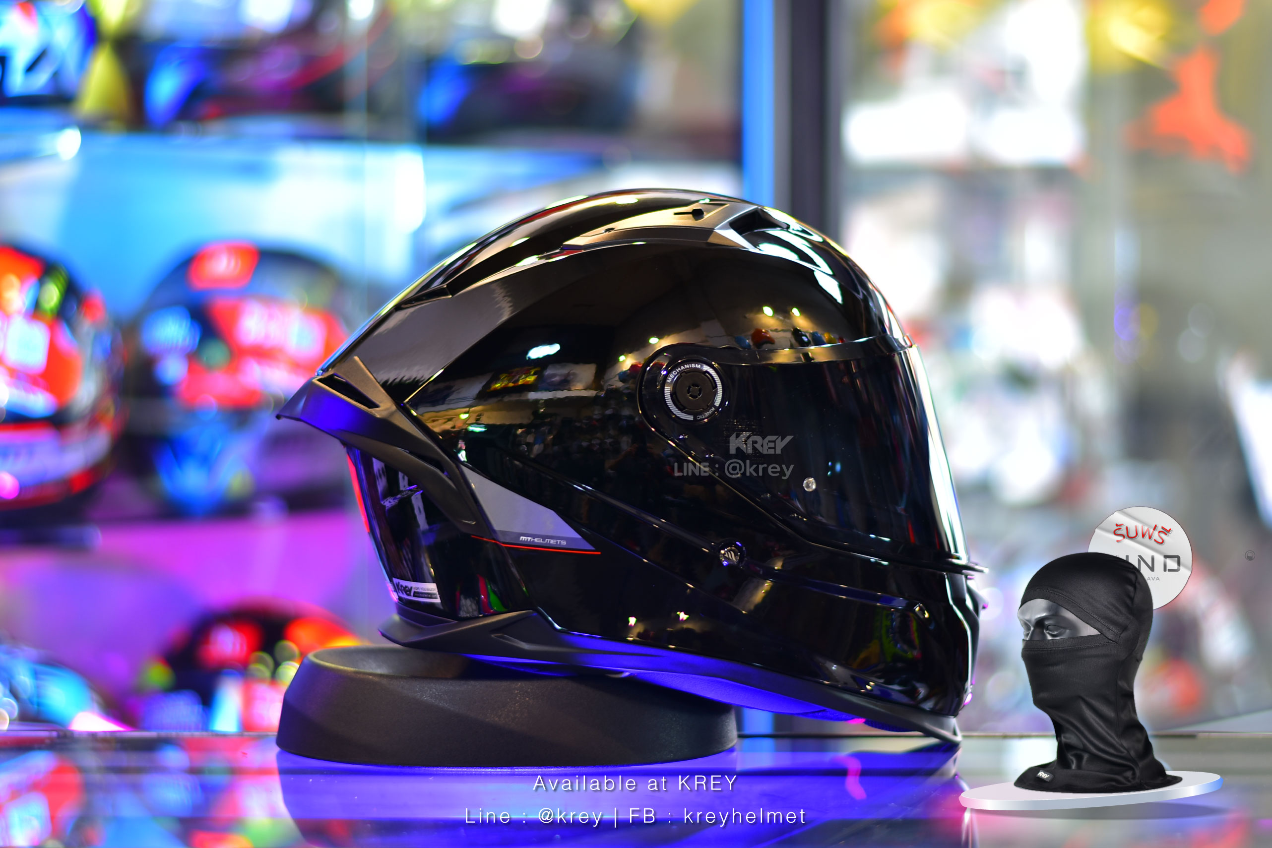 MT model BRAKER SV SOLID GLOSSY BLACK