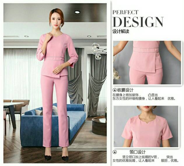 ชุดคลินิกความงาม ชุดนวดสปา ชุดพนักงานต้อนรับ