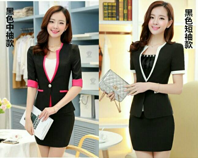 ชุดสูท ชุดออฟฟิศ ชุดพนักงานต้อนรับ