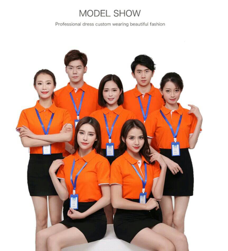 เสื้อยืดปกโปโล เสื้อโปโลแขนสั้น เสิ้อฟอร์มพนักงาน