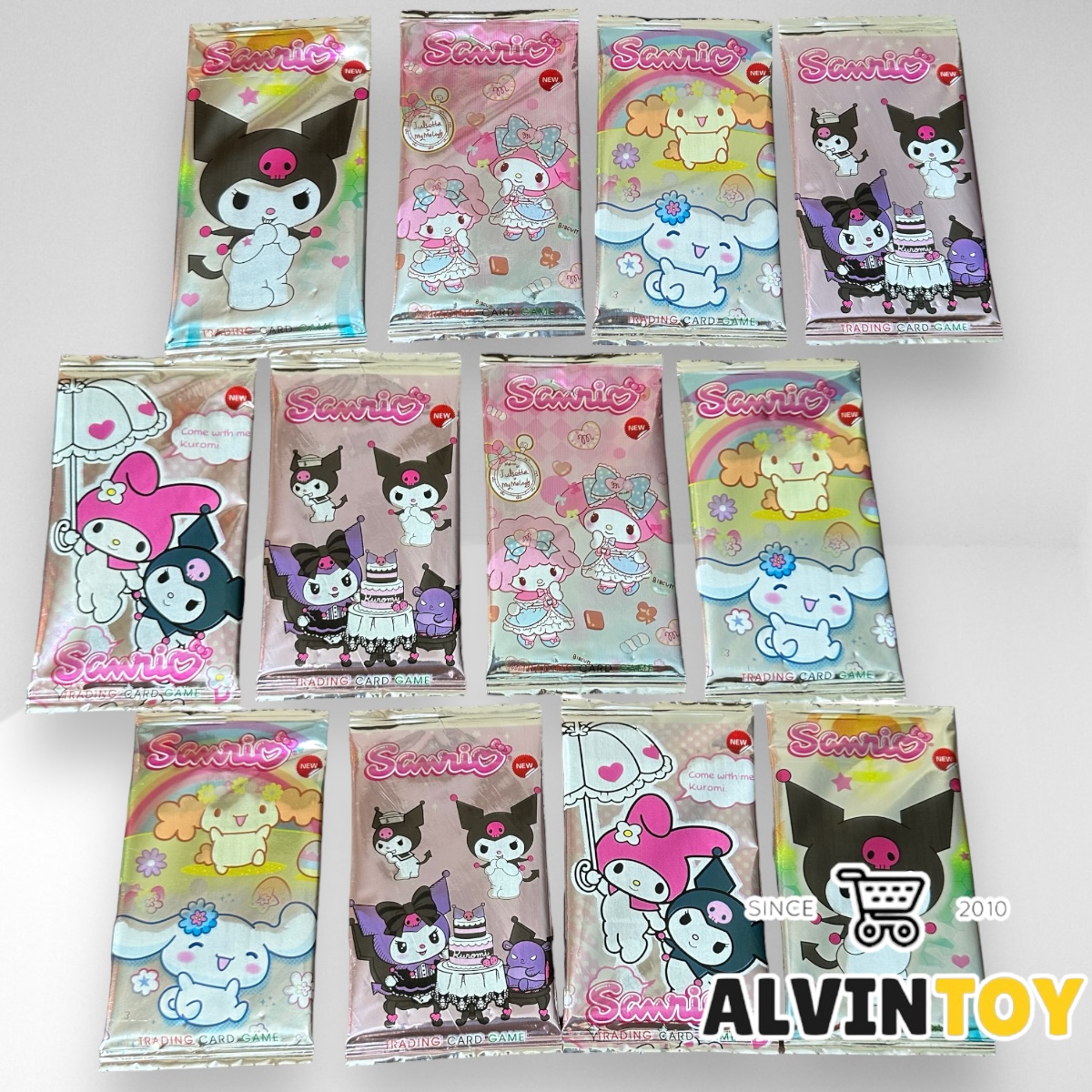 ของเล่น ชุดการ์ด ชุด 12 ซอง ซานริโอ้ คุโรมิ คิตตี้ มายเมโรดี้ สินค้าตรงปก สินค้าส่งเร็วจากกทม.