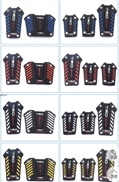 169 บาท ชุดแต่งแป้นเหยียบเบรค แป้นเหยียบกันลื่น TRD กันลื่นสำหรับ รถยนต์เกียร์ธรรมดา เกียร์ AUTO