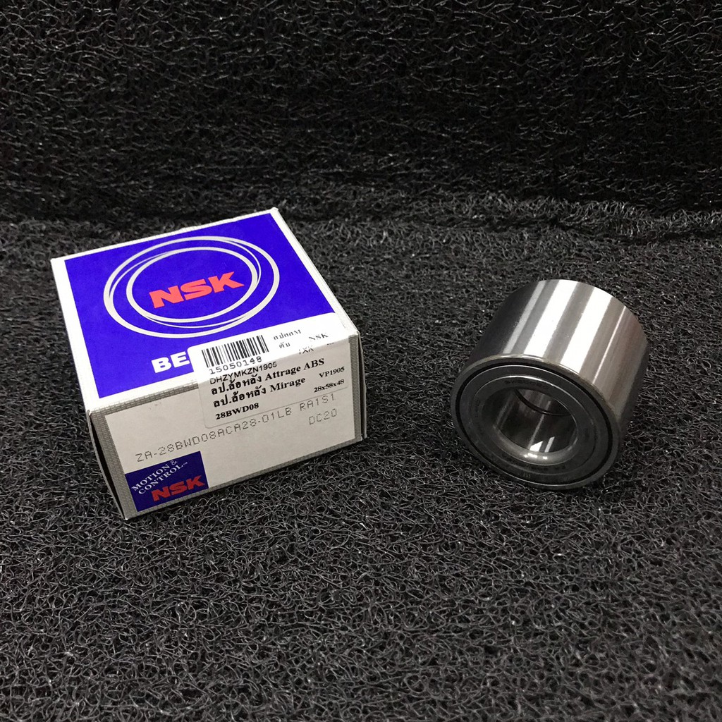 (ประกัน 1 เดือน) ลูกปืนล้อหลัง MITSUBISHI MIRAGE / ATTRAGE 2011-2014 (ABS) (1.2) มิตซูบิชิ มิราจ แอททราจ 28BWD08 NSK ขนาด 28x58x48