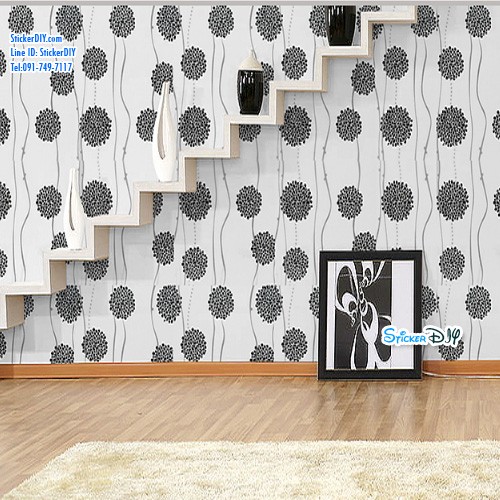 (หน้ากว้าง45ซม..xยาว10เมตร)Wallpaper sticker วอลเปเปอร์แบบกาวในตัว WS5005