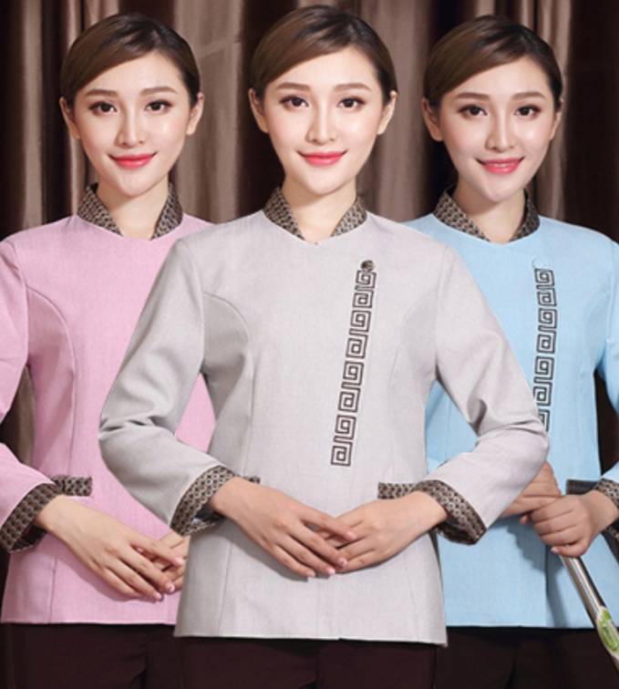 เสื้อแม่บ้าน พ่อบ้าน เสื้อพนักงานโรงแรม