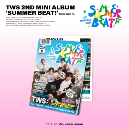 ( Pre-Order ) TWS 2nd Mini Album SUMMER BEAT ( Weverse ver ) * ไม่มี Poster พับ * วางจำหน่าย 24 / 6 / 2024