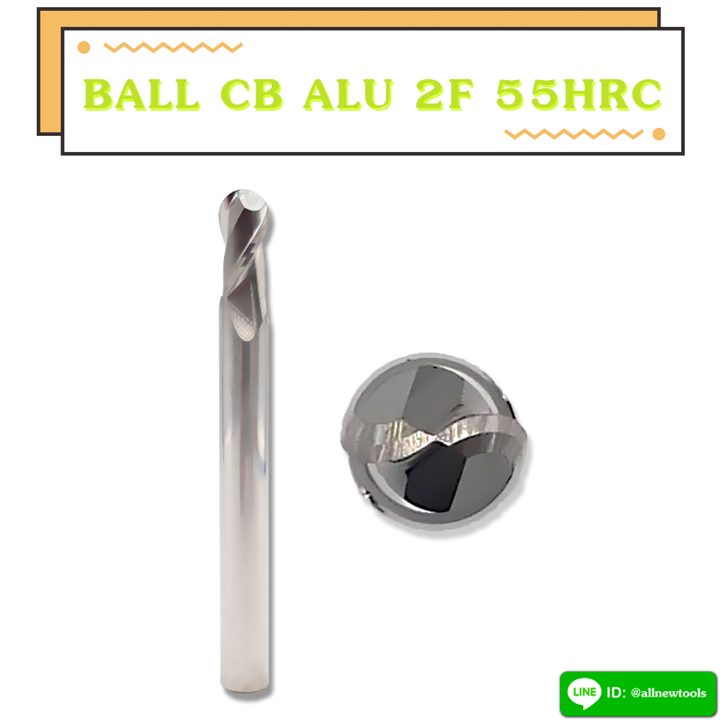 BALL CARBIDE ALU 2F 55HRC