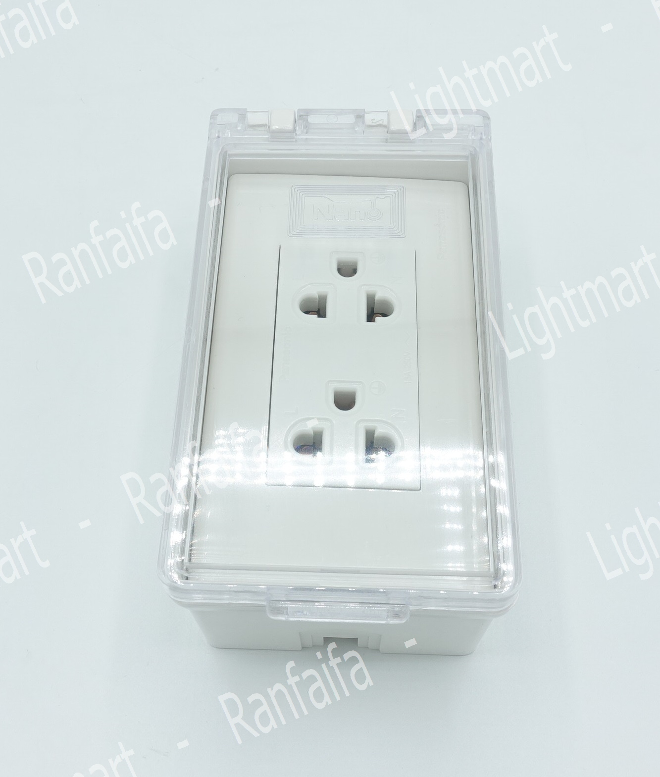 กล่องลอยกันน้ำ (ฝาใส) แนวตั้ง NANO