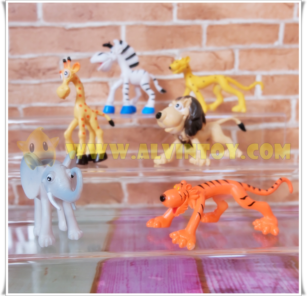 Animals World โมเดลชุดสัตว์ 6 ตัว ขนาด 9-11 ซม.