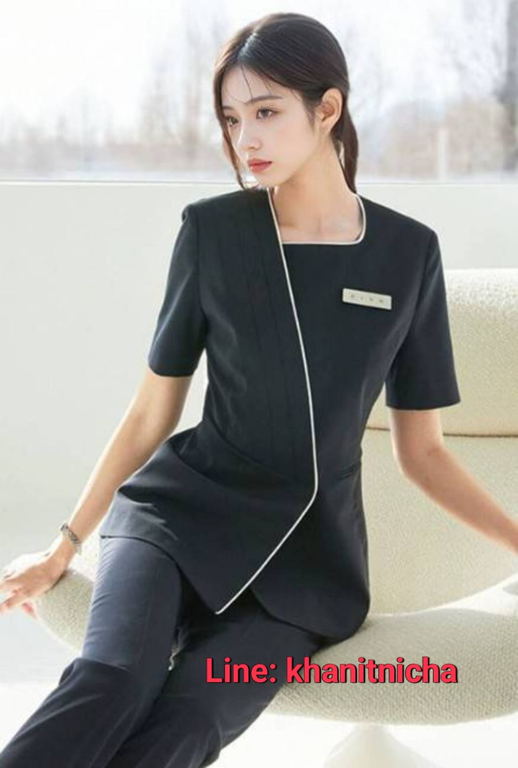 ชุดนวดสปา ชุดคลินิกความงาม ชุดพนักงานต้อนรับ ชุดทำงานโรงแรมเสริมสวยไฮเอนด์