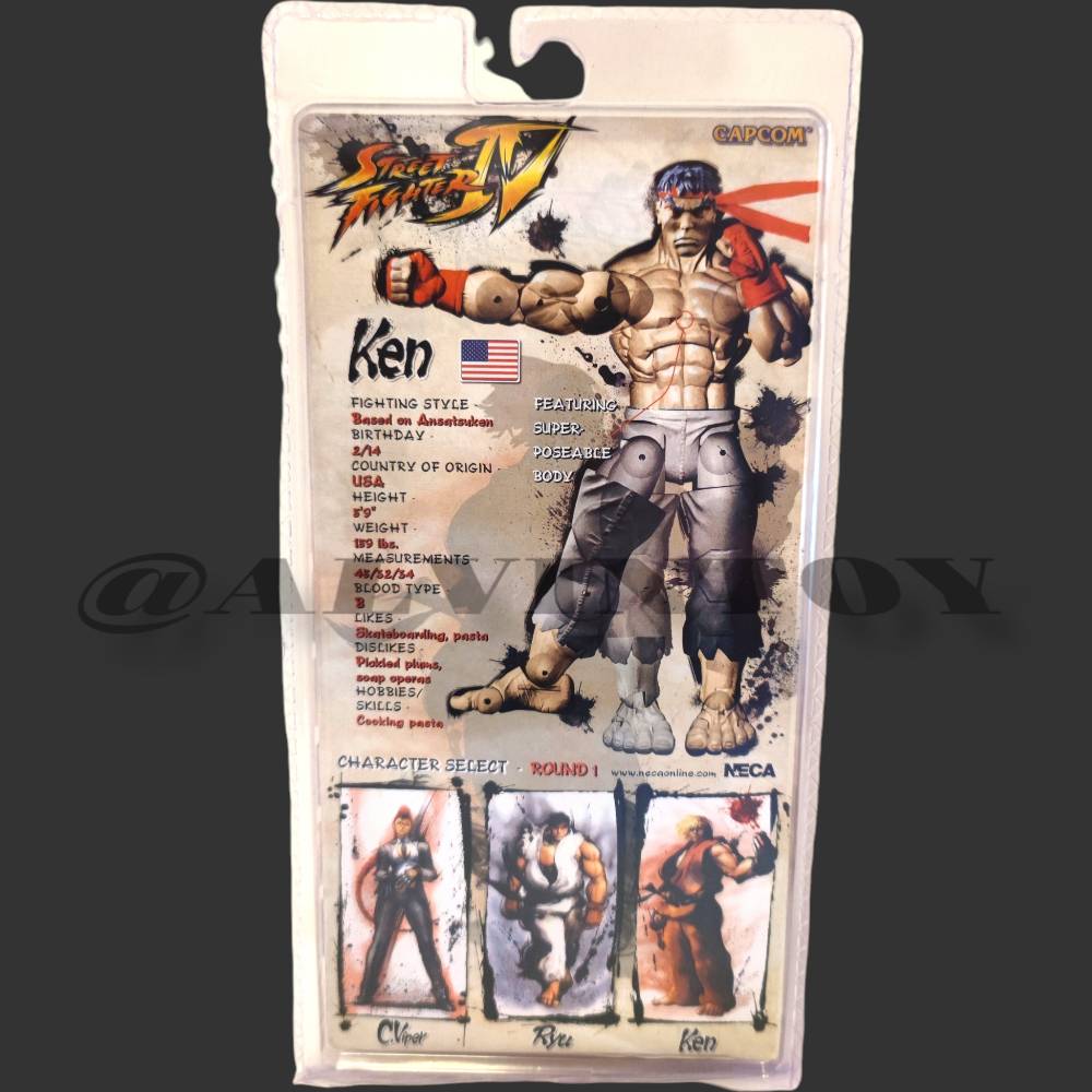 Figure Ken Street Fighter NECA - เคน สตรีทไฟเตอร์