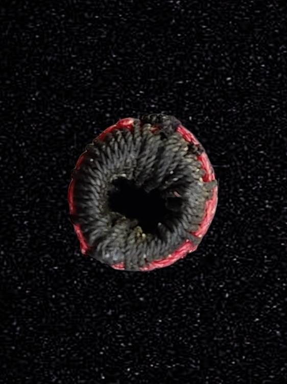 ตะกรุดถักเชือก ยาว 2.5 นิ้ว หลวงปู่ญาท่านสวน วัดนาอุดม อุบลราชธานี