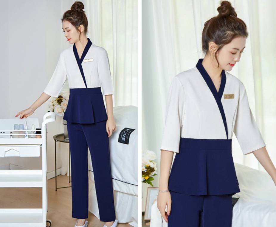 ชุดนวดสปา ชุดคลินิกความงาม ชุดนวดไทยสปา