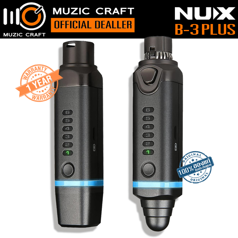 NUX B-3 PLUS *ของแท้รับประกัน 1ปี* Wireless Microphone System 2.4GHz, ไมค์ไร้สาย