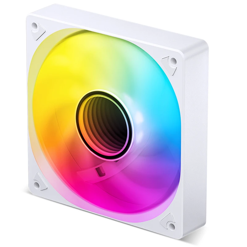 พัดลมเคส Jonsbo SL-120 ARGB 3pin 5V+4pin PWM 120mm. 1500RPM สีขาว