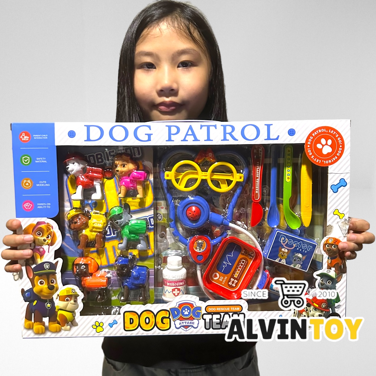 ชุดของเล่น Patrol Dogs - หมากู้ภัย พร้อมอุปกรณ์ของเล่น