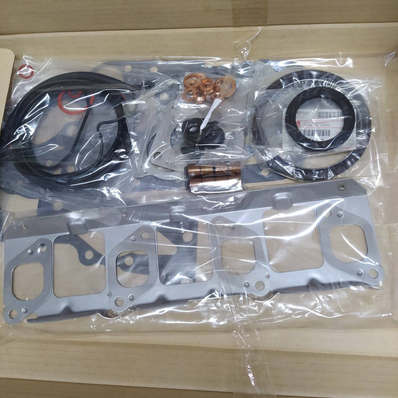 (แท้ศูนย์) ประเก็นชุดใหญ่ ISUZU 4JA1-T / D-MAX 2500 (ไม่คอมมอนเรล) อีซูซุ ดีแม็ค (ชุดใหญ่+ประเก็นฝาสูบ+ซีล) ประเก็นฝาสูบเหล็ก 8-97915090-T ISUZU / TRIPETCH (Head gasket set)