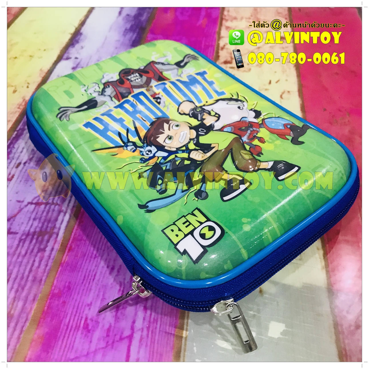 กระเป๋าดินสอซิปรอบ Ben10 ไซด์ L