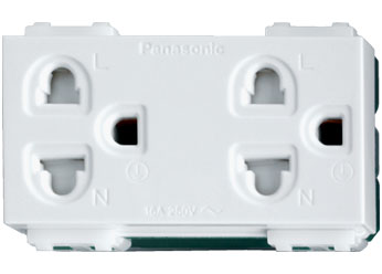 ปลั๊กกราวด์คู่ (มีม่านนิรภัย) WEG