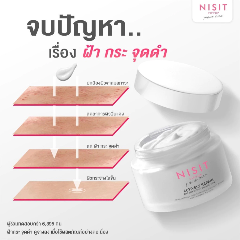 เซตคู่หู นิสิตซีจี & นิสิตครีม [ แถมฟรี!! นิสิตซีจี 1 ซอง ] สลายฝ้า ดึงหน้าเด็ก หน้าใส ตึง เซตนี้ใครใช้ก็ชอบ