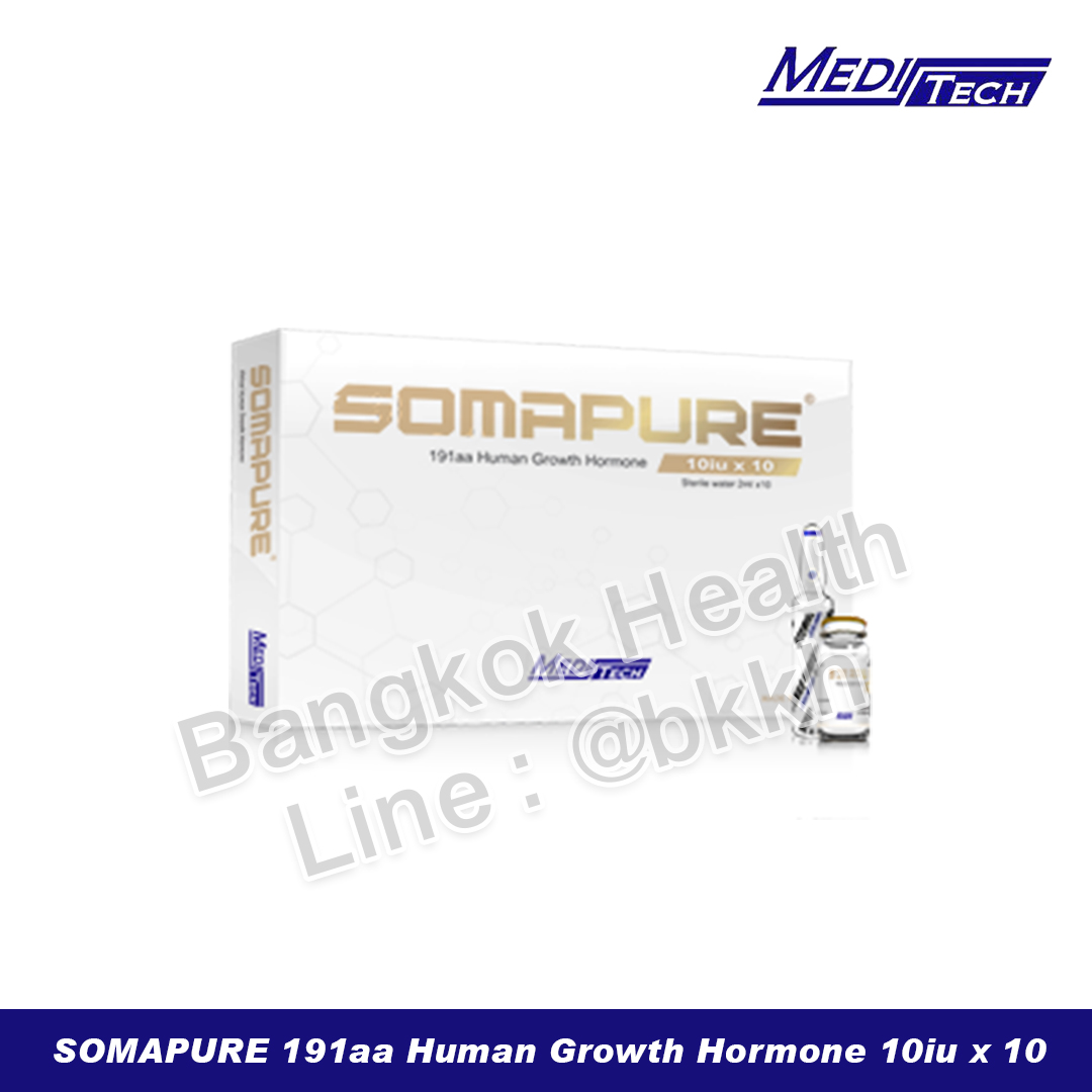 SOMAPURE 191aa Human Growth Hormone 10iu X 10
