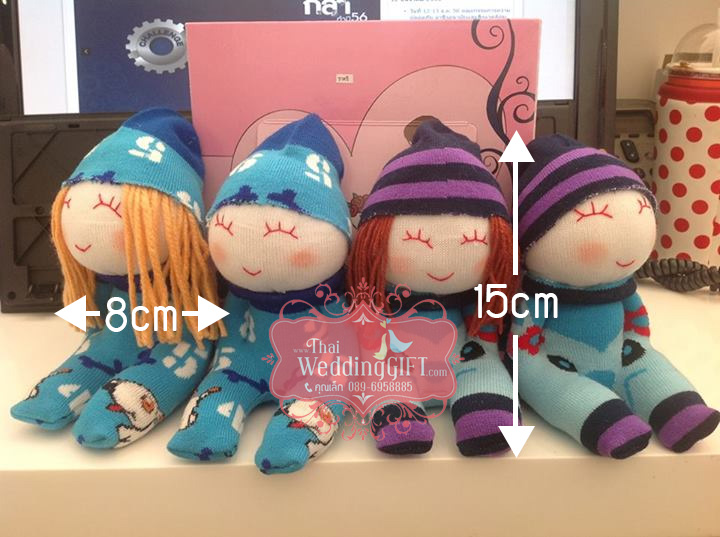 ตุ๊กตาหอมแฮนด์เมดคู่ ตัวใหญ่ พร้อมป้ายชื่อ