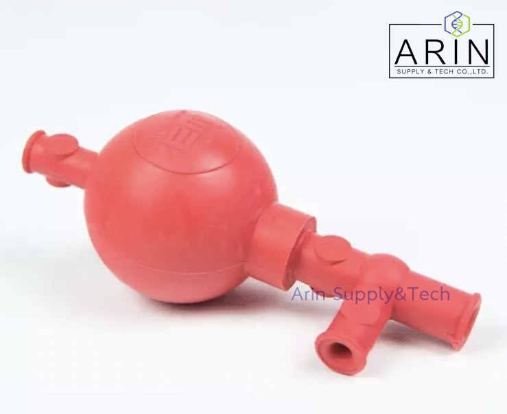 ลูกยางปิเปต 3 ทาง (สีเเดง) Pipette Bulb 3 Ways