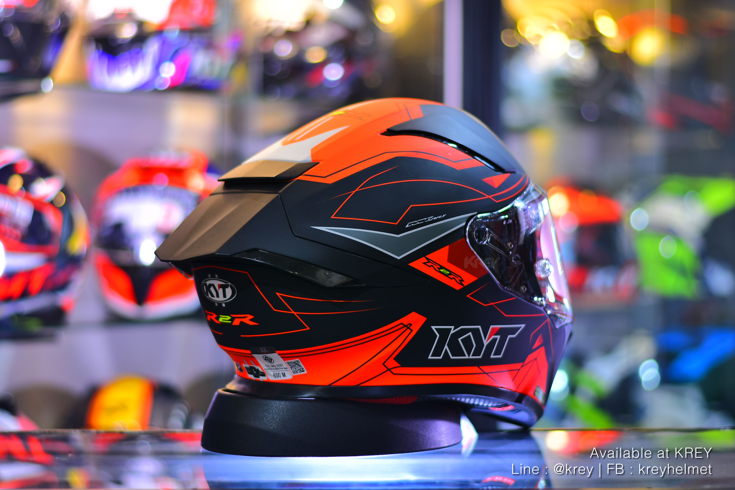 KYT model R2R Pro Led Matt Black Red