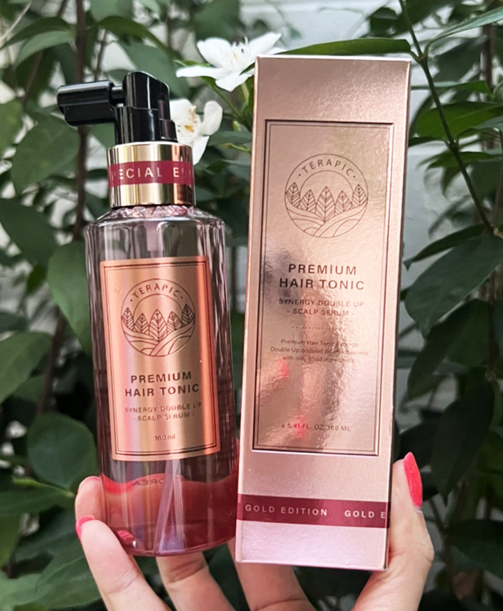 Terapic Premium Hair Tonic Synergy Double Up Scalp Serum 160ml. ชมพู
