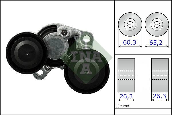 ชุดตั้งสายพานหน้าเครื่อง BMW 520d (F10, F11) / Belt Tensioner, 7810807, 11287810807