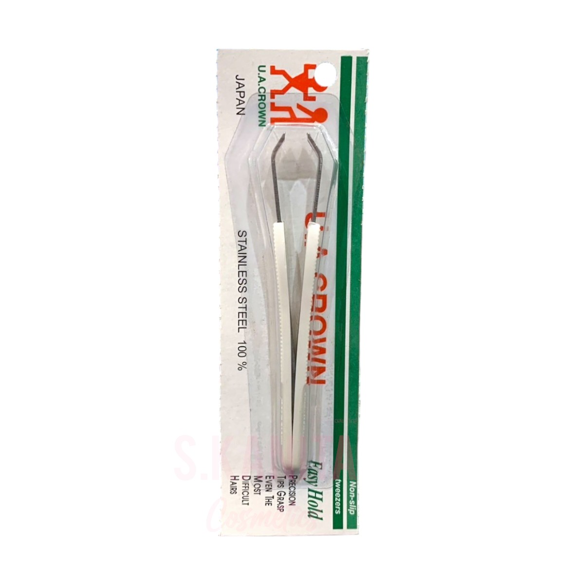 แหนบถอนขนรักแร้ แหนบสแตนเลสแท้ U.A.CROWN Tweezer