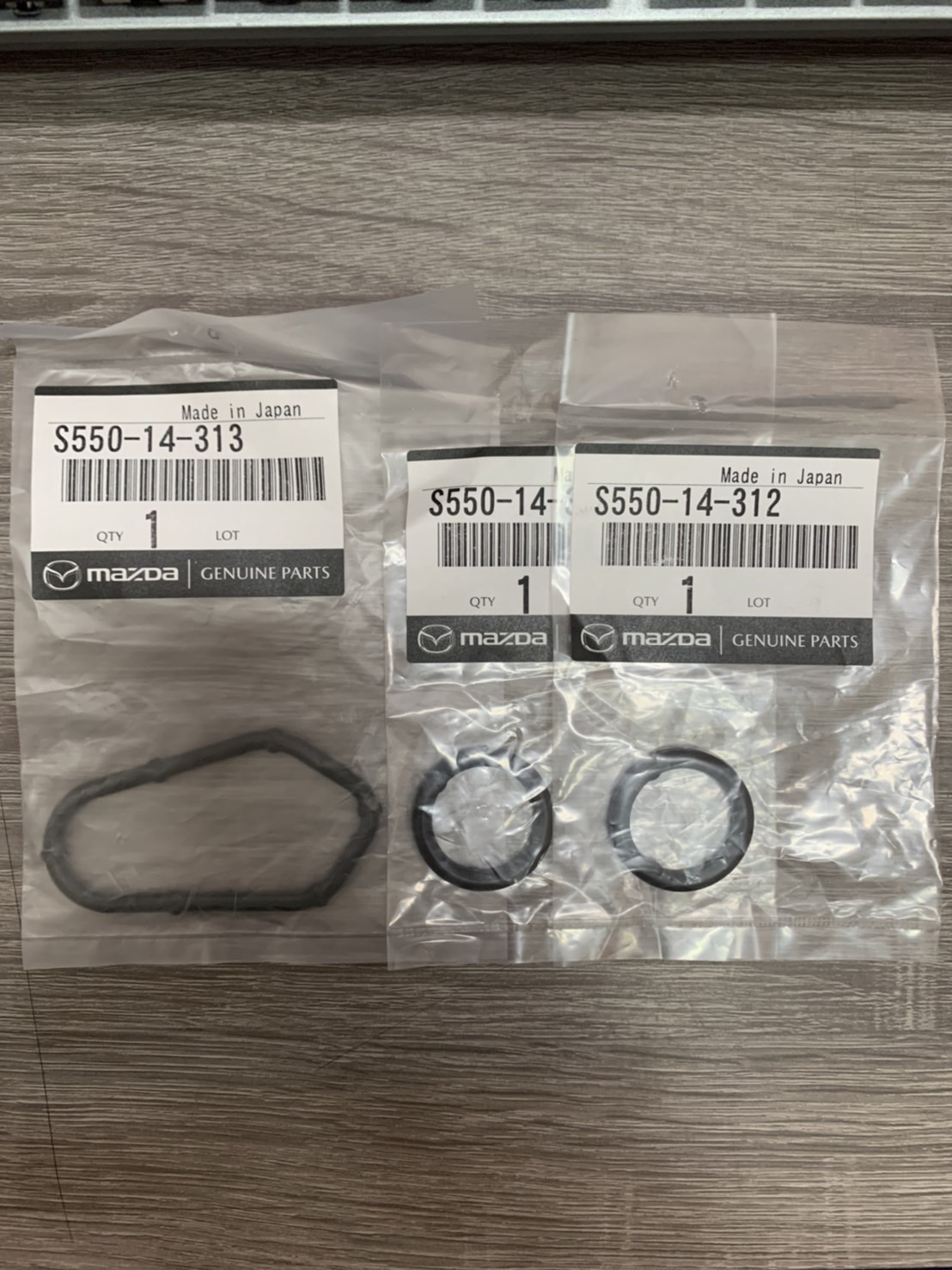 ชุดเปลี่ยนโอริงออย (3ชิ้น) MAZDA2 SKYACTIVE ปี14-19 มาสด้า2 เครื่อง1.5 ดีเซล ของใหม่! (รูปจริง) /S55014312 S55014313