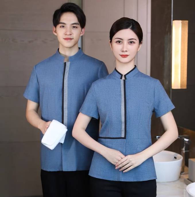 เสื้อแม่บ้าน เสื้อพนักงานทำความสะอาด ชุดแม่บ้านโรงแรม รีสอร์ท