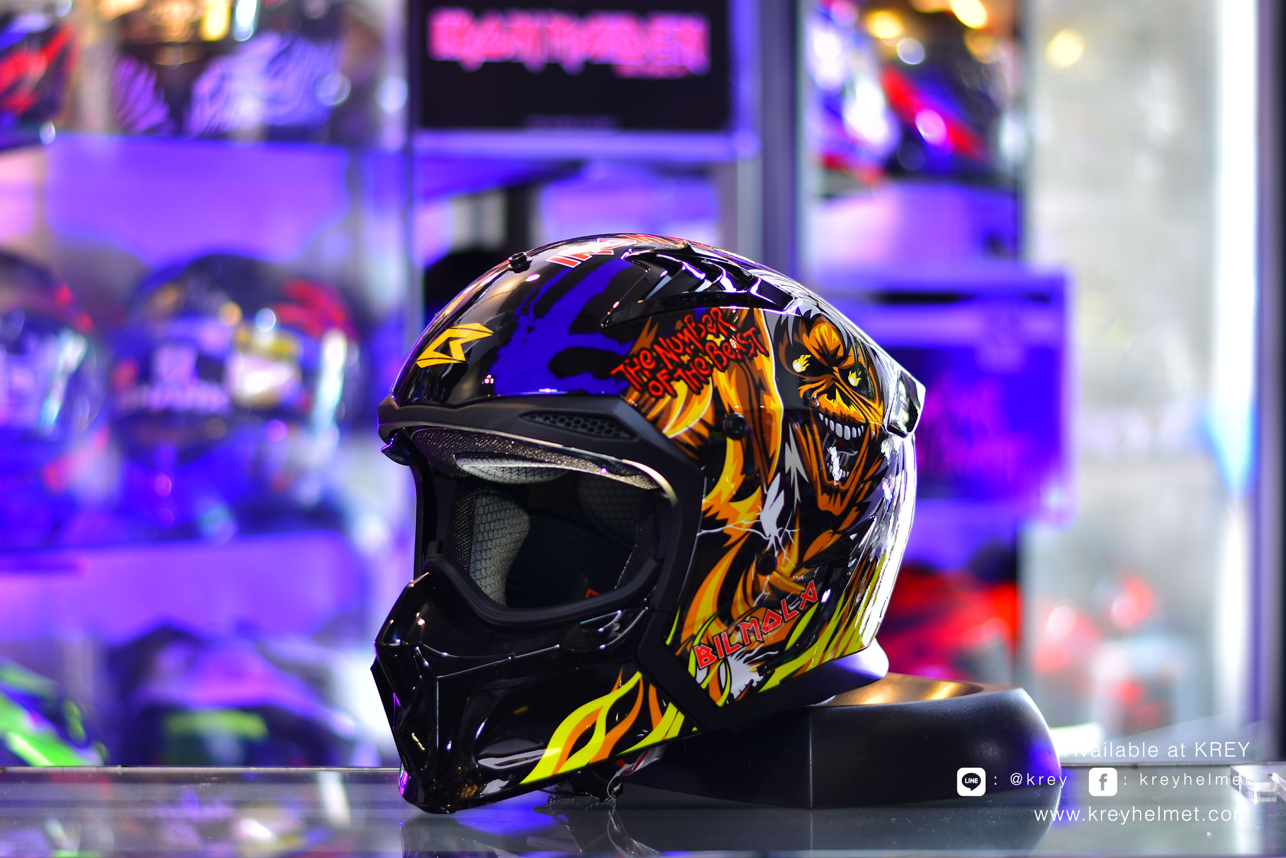 BIlmola model Spiker : THE NUMBER OF THE BEAST Blue