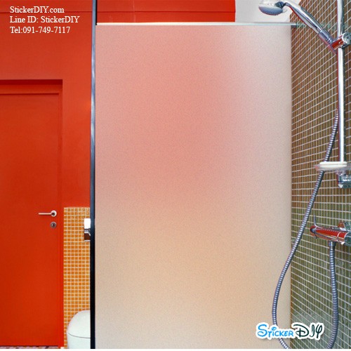 (กว้าง90cm.xยาว90cm.)สติ๊กเกอร์ฝ้าติดกระจก แบบมีกาวในตัว เรียบไม่มีลาย