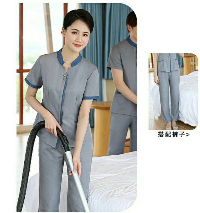 ชุดแม่บ้าน ชุดพนักงานทำความสะอาด โรงแรม รีสอร์ท