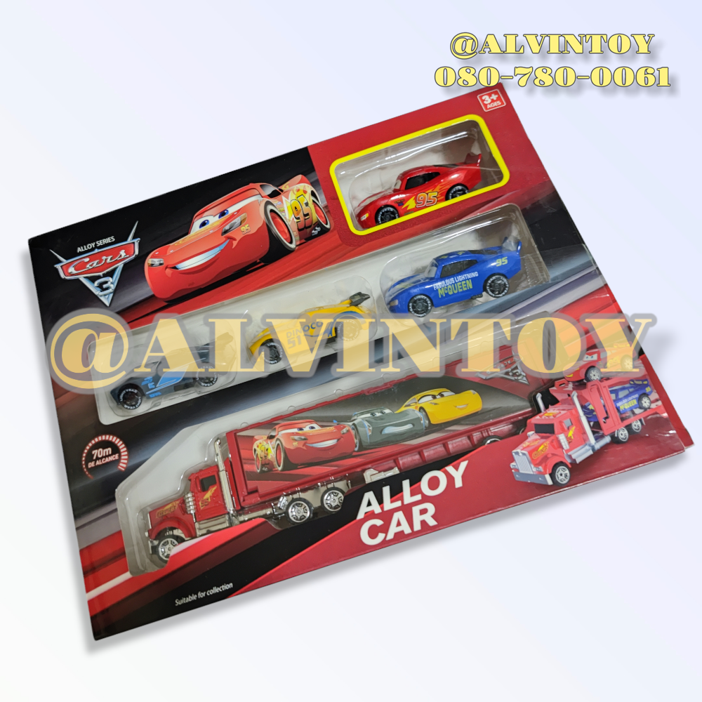 รถเหล็ก Lightning McQueen Cars 3 - รถแมคควีน รถพ่วง ชุด 5 คัน