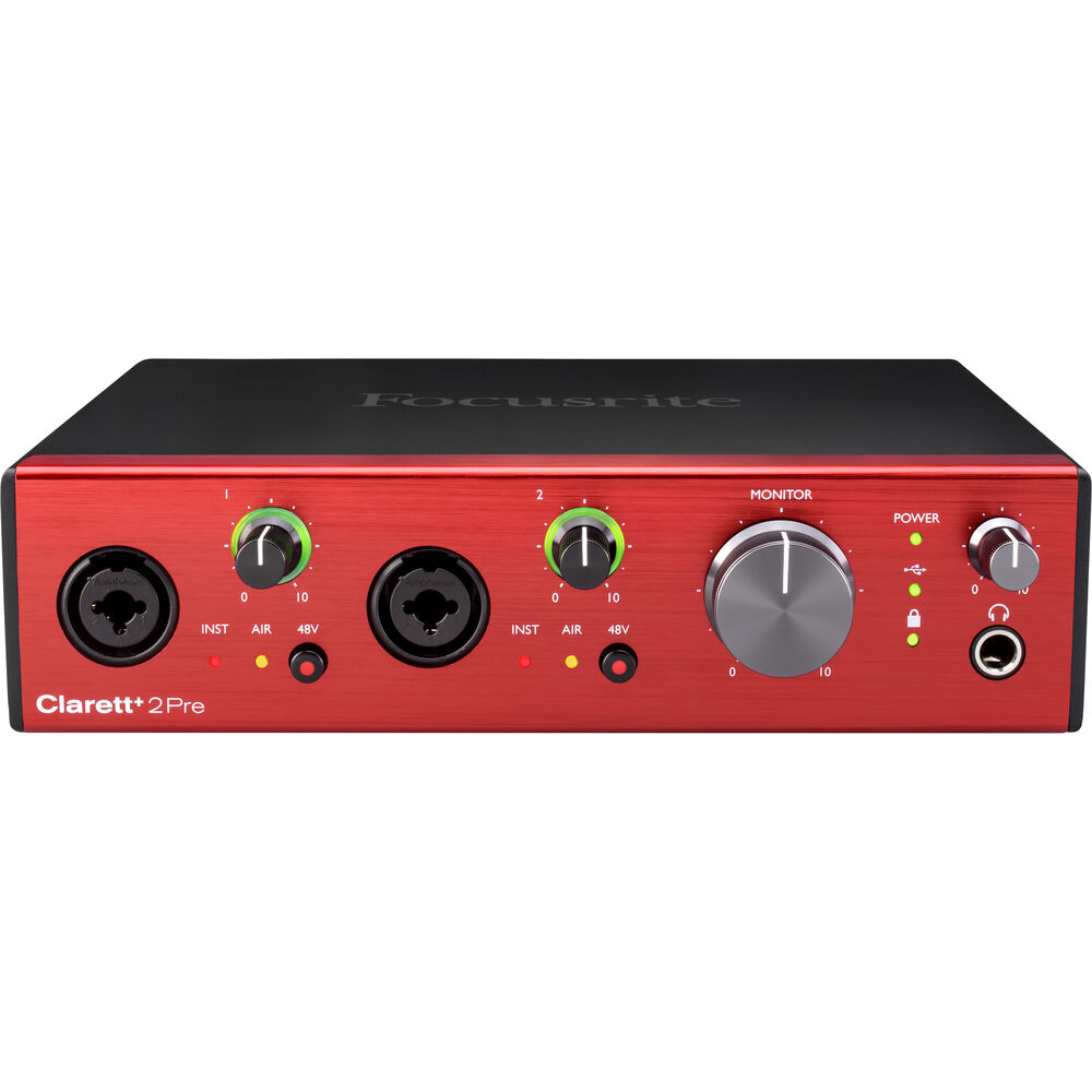Focusrite Clarett+ 2Pre *ของแท้ประกัน 1ปี* ออดิโออินเตอร์เฟส 10x4 USB C Audio/MIDI Interface, รองรับ Mac/PC/iOS